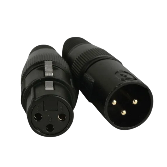 Conector Xlr 3 Pin Set Macho Y Hembra - ELECTRONICA DEL NORTE