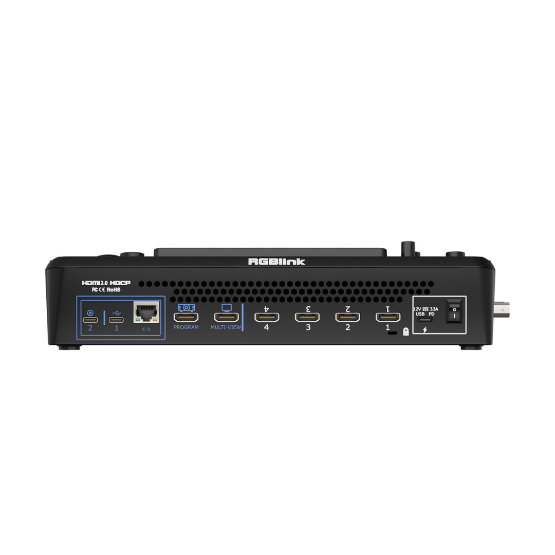 RGBlink mini-max Switcher de Video Profesional 4K para Streaming y Producción en Vivo