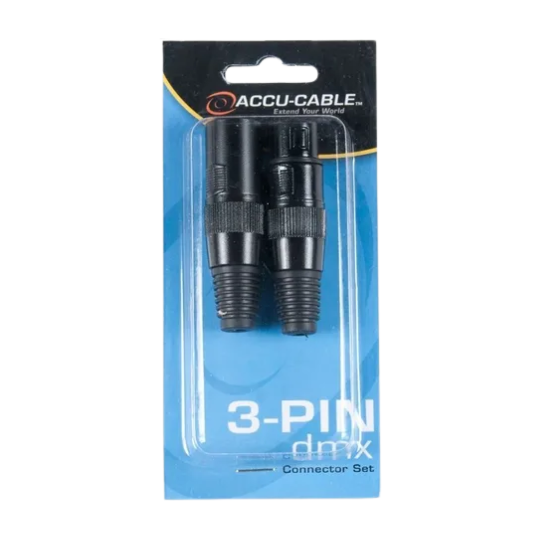 Conector Xlr 3 Pin Set Macho Y Hembra - ELECTRONICA DEL NORTE