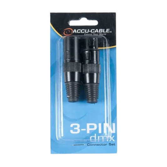 Conector Xlr 3 Pin Set Macho Y Hembra - ELECTRONICA DEL NORTE
