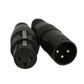 Conector Xlr 3 Pin Set Macho Y Hembra - ELECTRONICA DEL NORTE