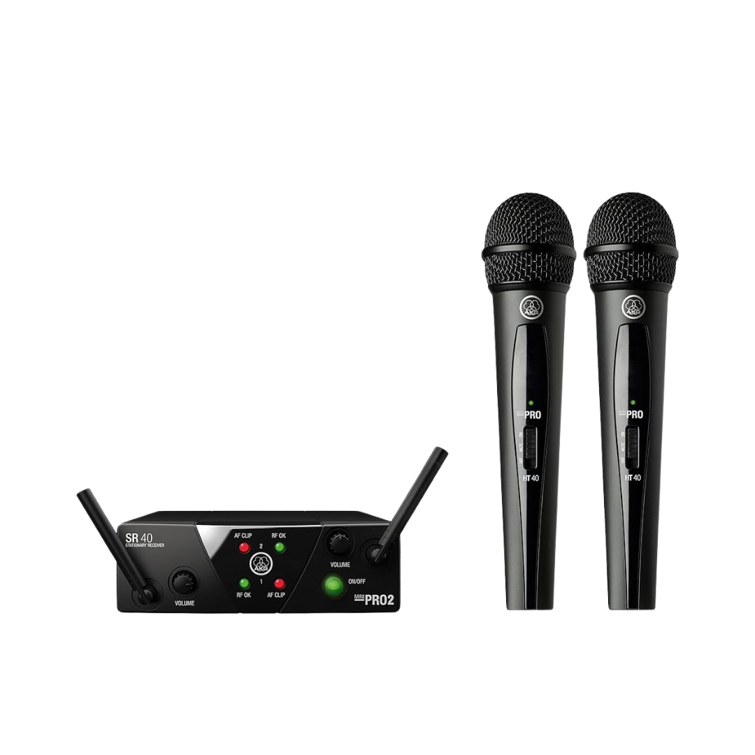 Micrófonos Akg Wms40 Mini Dual Vocal Set Dinámico Cardioide Open Box