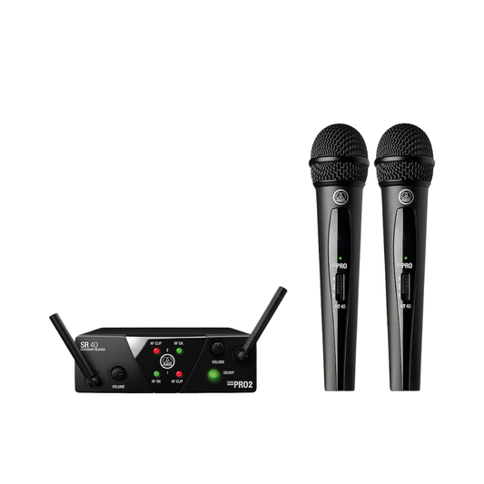Micrófonos Akg Wms40 Mini Dual Vocal Set Dinámico Cardioide Open Box
