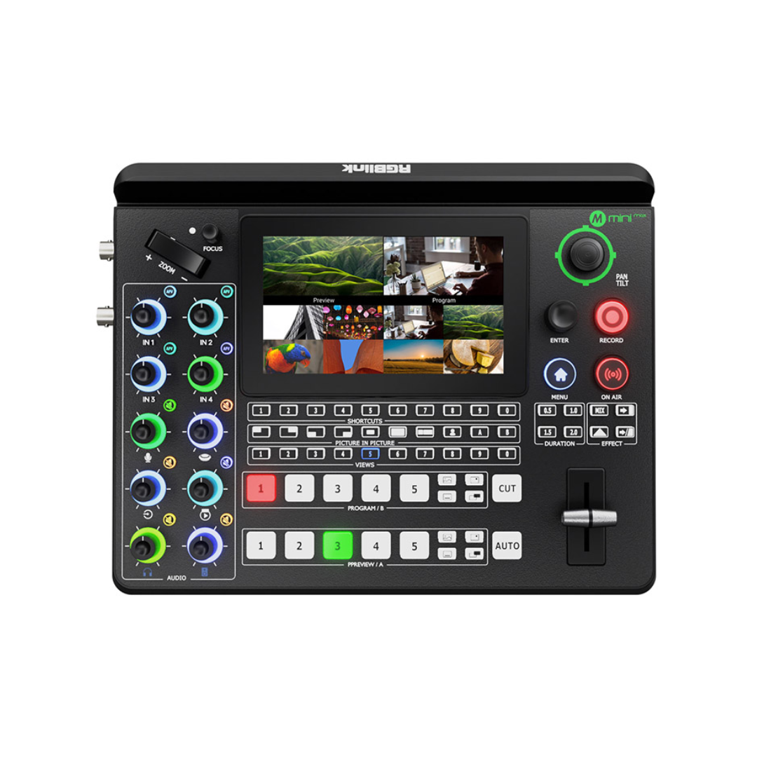 RGBlink mini-max Switcher de Video Profesional 4K para Streaming y Producción en Vivo