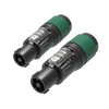 Par de conectores Neutrik NL4FXX-W-L 4 Polos para cable 10-16