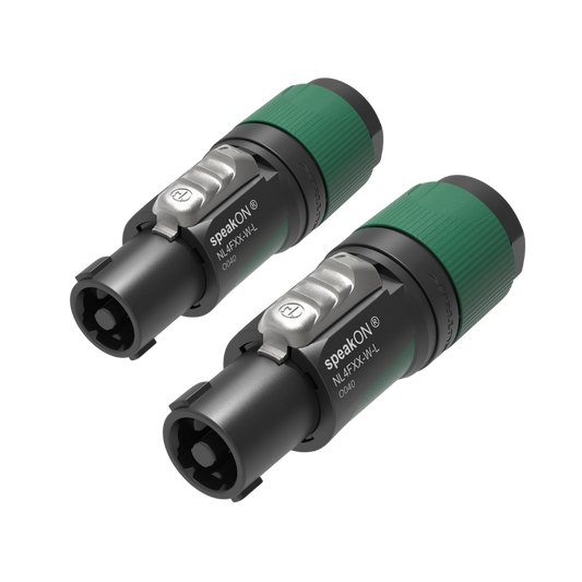 Par de conectores Neutrik NL4FXX-W-L 4 Polos para cable 10-16