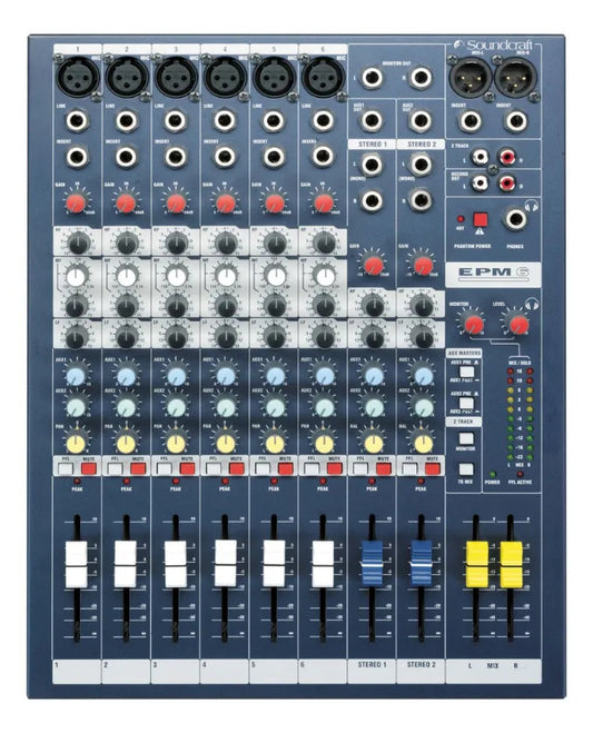 Mezclador Soundcraft Epm6 Analógico